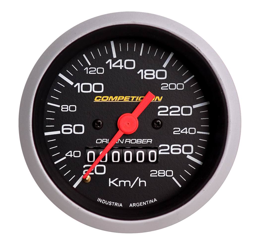 Velocímetro mec. Comp. Negro Ø86 280 Km/h Euro