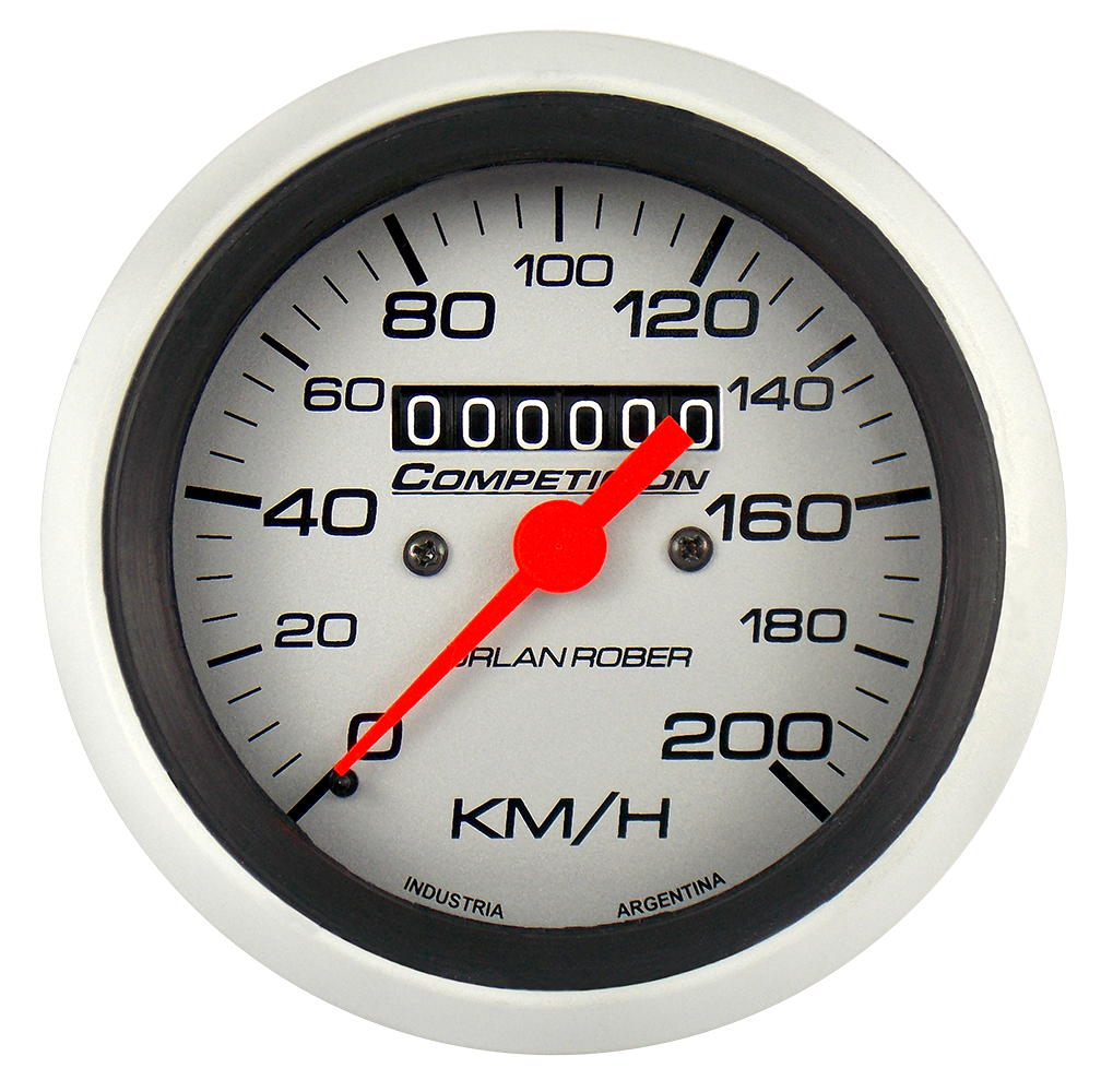 Velocímetro mec. Comp. Plata Ø86 200 Km/h Amer