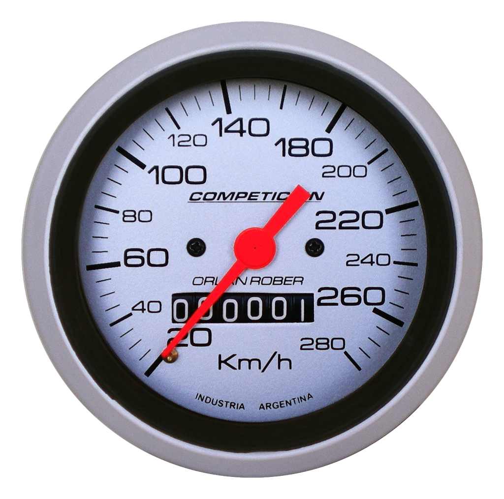 Velocímetro mec. Comp. Plata Ø86 280 Km/h Euro
