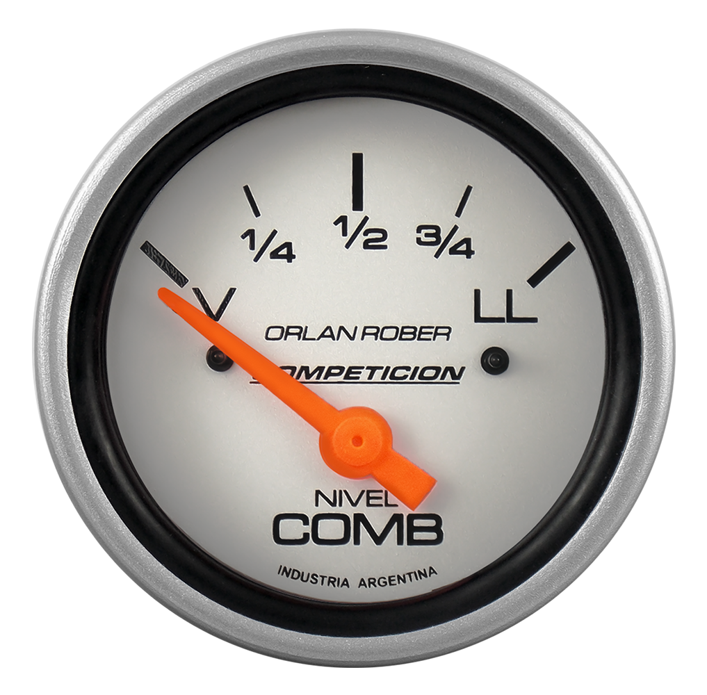 [851 P 12V] Ind. de nivel de comb. 12v Comp Plata Ø60 V=92