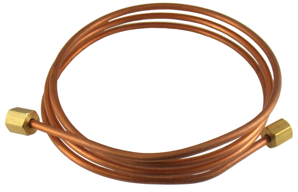 [C 1106] Caño de Cobre L=1.50mt 3/8"nf