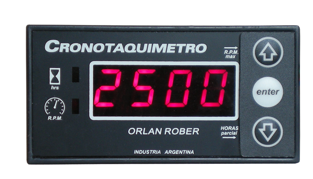 Tacómetro con horimetro  Digital 046 x 92 mm 