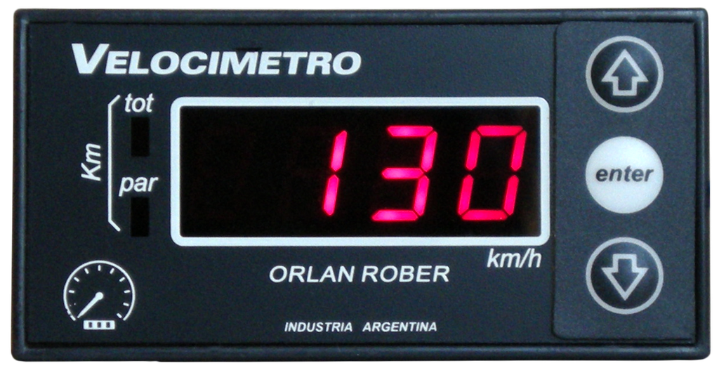 Velocímetro  Digital 46 x 92 mm