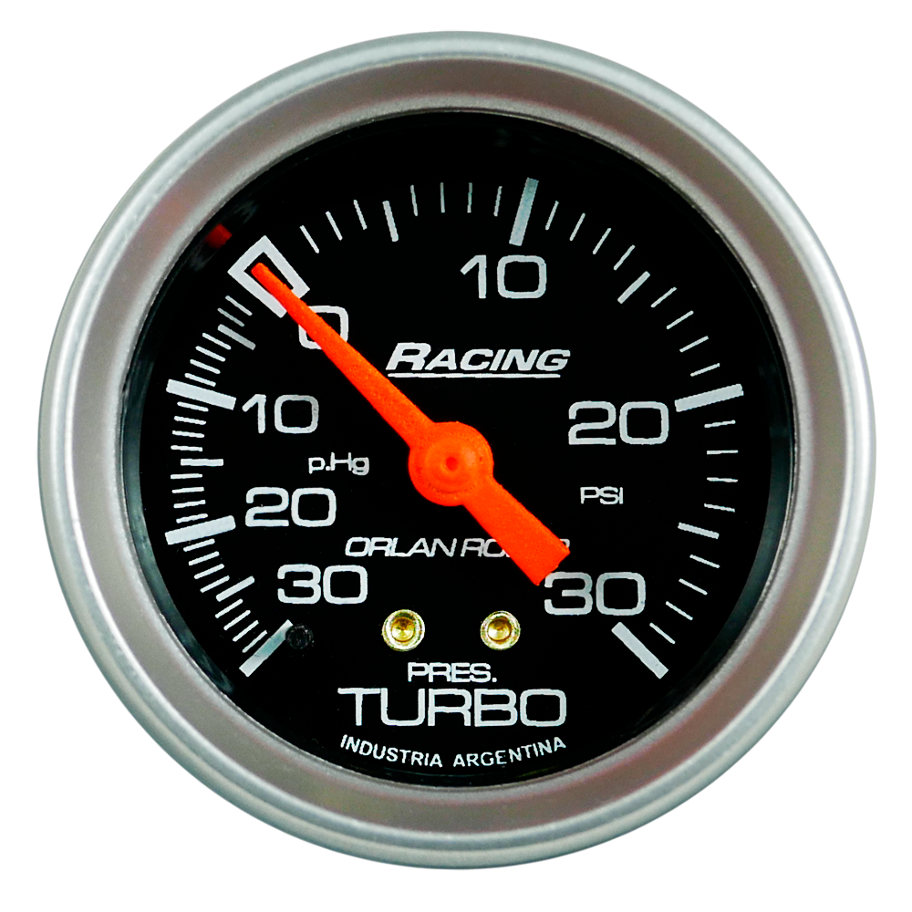 [314 N 30] Man. de turbo mec. Racing Negro Ø52 -30p.Hg-30psi
