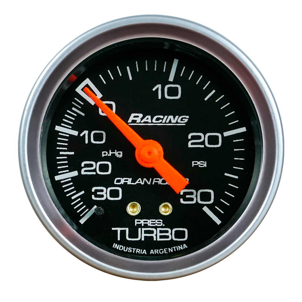 [341 N 30] Amperímetro Racing Negro Ø52mm -30 / +30