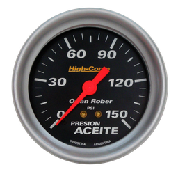 [1015 N 150] Man. de aceite mec. High-Comp Negro Ø66 150 psi