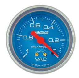 [311 C 1K] Manom. Vacío de admi. mec. Racing Celeste Ø52 -1kg