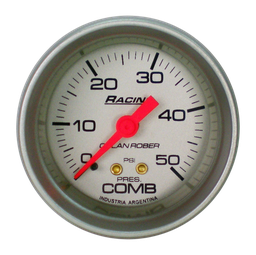 [313 P 50] Man. de combustible mec. Racing Plata Ø52 50 psi