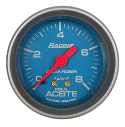 [315 C 8K] Man. de aceite mec. Racing Celeste Ø52 8 Kg/cm2