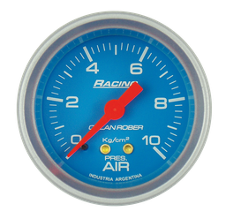 [317 C 10K] Man. de aire mec. Racing Celeste Ø52 10 Kg/cm2
