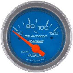 [325 C 12V] Termo. de agua elec. 12v Racing Celeste Ø52 50-120°