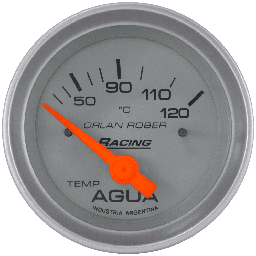 [325 P 12V] Termo. de agua elec. 12v Racing Plata Ø52 50-120°