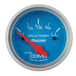 [351 C 12V] Ind. de nivel de comb. 12v Racing Celeste Ø52 V180Ω