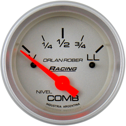 [352 C 12V] Ind. de nivel de comb. 12v Racing Celeste Ø52 V300Ω