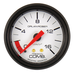 [413 H 16] Man. de combustible mec.  Blanco Ø52 16 Lbs