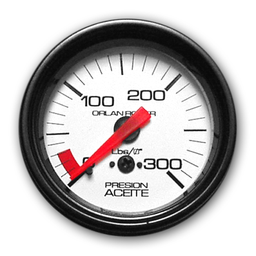 [415 H 300] Man. de aceite mec.  Blanco Ø52 300 Lbs