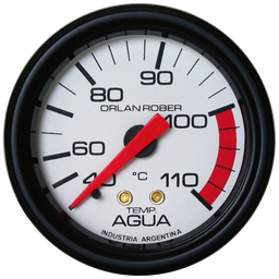 [421 H 20] Termo. de agua mec. 2m  Blanco Ø52 40-110° 