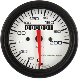 [433 H 200A] Velocímetro mec.  Blanco Ø80 200 Km/h Amer