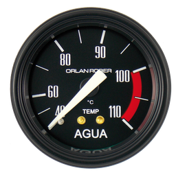 [621 H 60] Termo. de agua mec. 6m Classic Negro Ø52 40-110° 