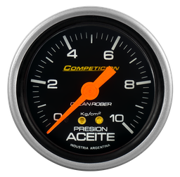 [815 N 10K] Man. de aceite mec. Comp. Negro Ø60 10 Kg/cm2