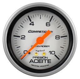 [815 P 10K] Man. de aceite mec. Comp. Plata Ø60 10 Kg/cm2