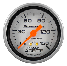 [815 P 150] Man. de aceite mec. Comp. Plata Ø60 150 psi