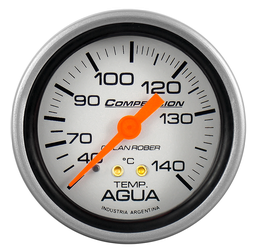 [821 P 20] Termo. de agua mec. 2m Comp. Plata Ø60 40-140° 