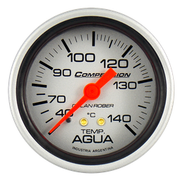 [821 P 40] Termo. de agua mec. 4m Comp. Plata Ø60 40-140° 