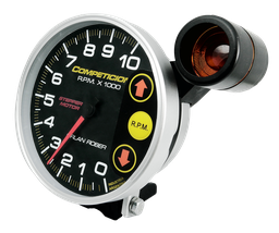 [832 N 10K] Tacometro Ø125. Comp. Negro. 10K. C/corte