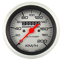 [833 P 200A] Velocímetro mec. Comp. Plata Ø86 200 Km/h Amer