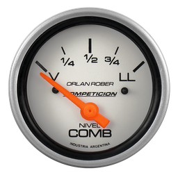 [854 P 12V] Ind. de nivel de comb. 12v Comp Plata Ø60 V=70
