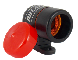 [861 N 2E] Luz Testigo Roja 2 Entradas Negro