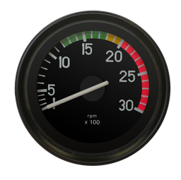 [H- 7200] Taco electrónico 12v diesel Original Ø100 3.000 rpm