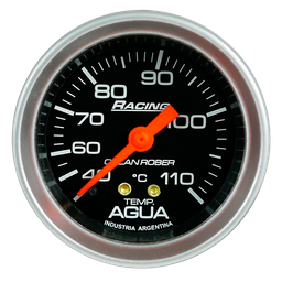 [321 N 20] Termo. de agua mec. 2m Racing Negro Ø52 40-110°