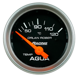 [325 N 12V] Termo. de agua elec. 12v Racing Negro Ø52 50-120°